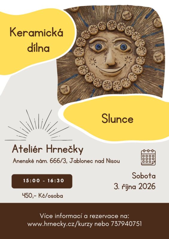 3.10.2026 - Keramická dílna - Slunce